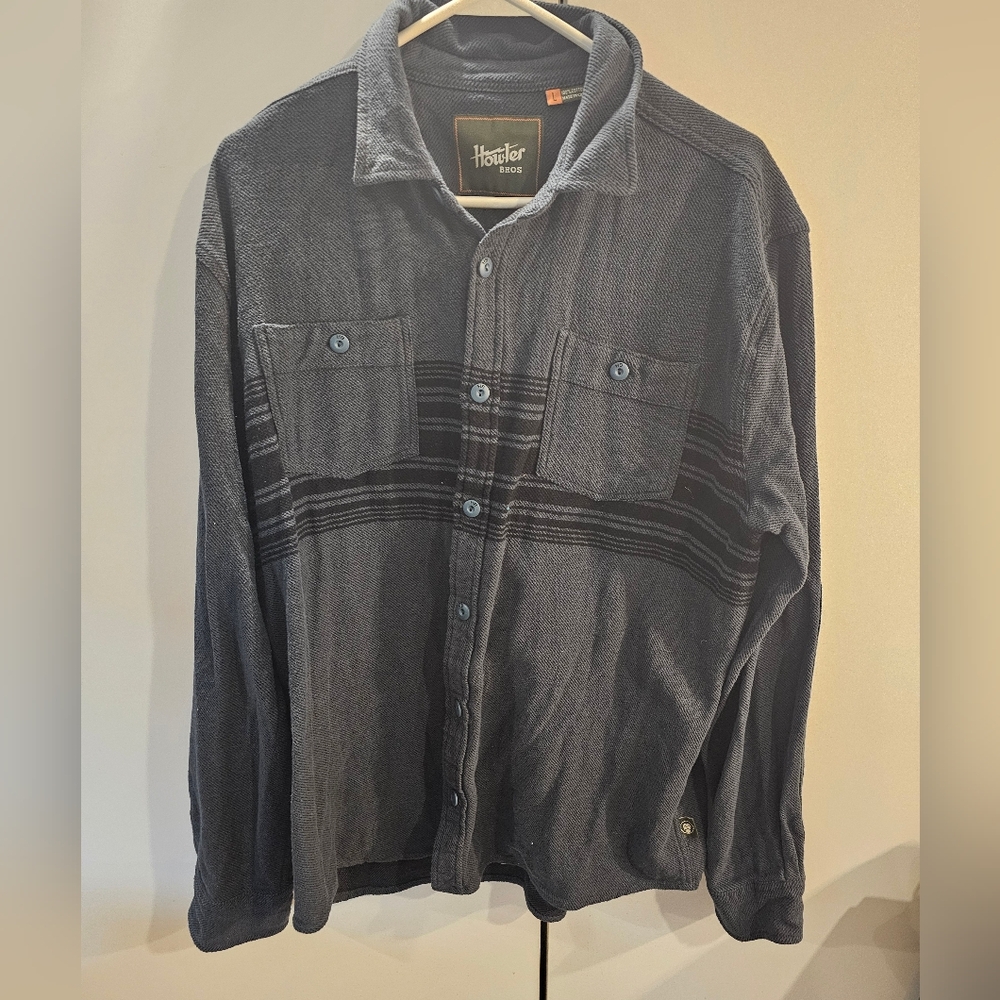 Howler Brothers Green/Blue & Black Lightweight Shirt Jacket